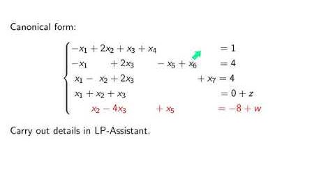 V3-24. Linear Programming. Artificial variables. Example LP5