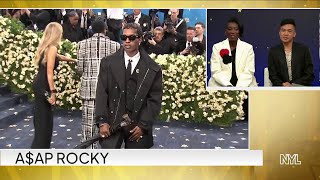 A$AP Rocky, Lewis Hamilton and Gigi Hadid arrive for Met Gala