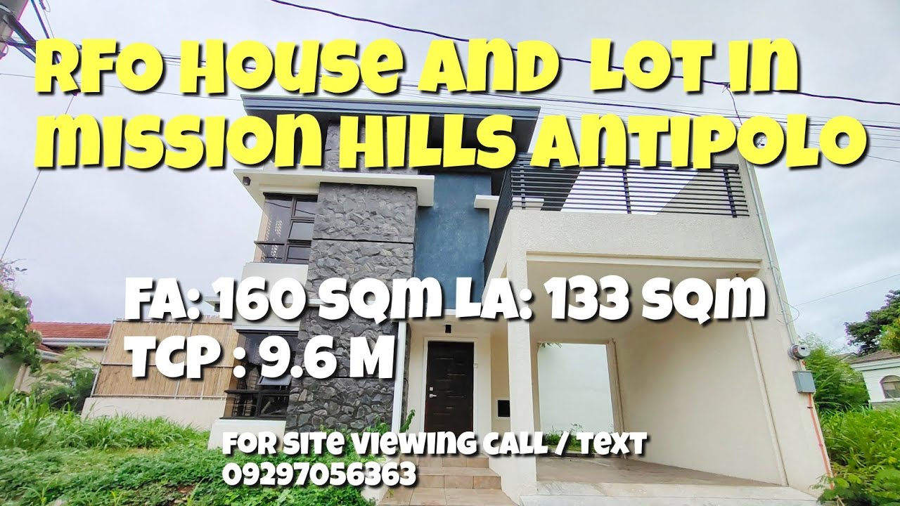 RFO House and Lot For Sale Mission Hills Antipolo "Forbes Park of the