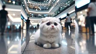 Royal cat loses its family at the mall!🛍️ #cat #cats #cute screenshot 4