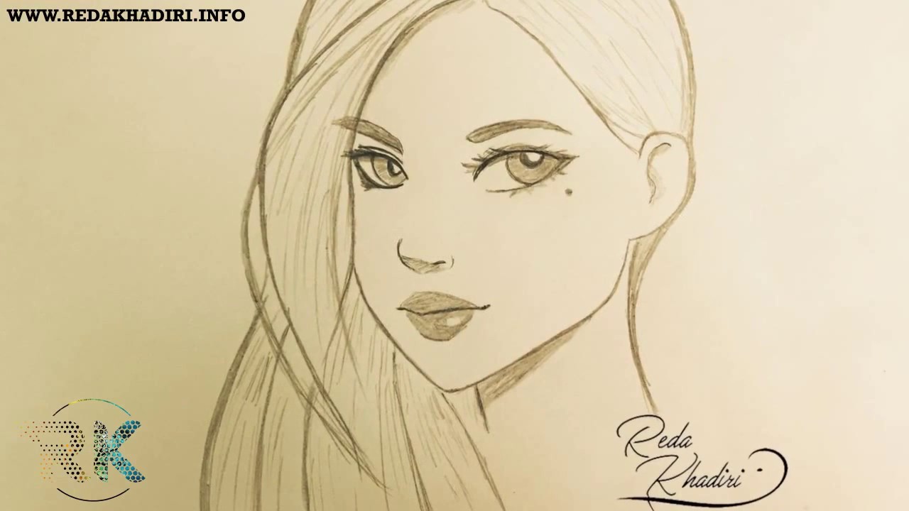 Comment Dessiner Le Visage D Une Femme Charmante Etape Par Etape Youtube