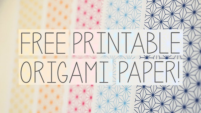 Free Printable Origami Papers from Paper Kawaii ๐ - YouTube free-printable-origami-papers-from-paper-kawaii-youtube