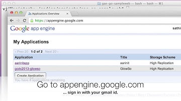 Google AppEngine Go - writing a simple web app