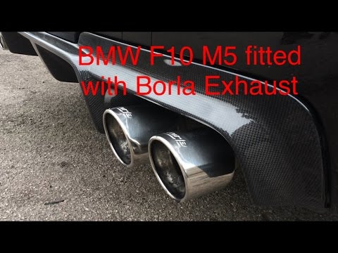 BMW F10 M5 fitted with a Borla Exhaust - YouTube