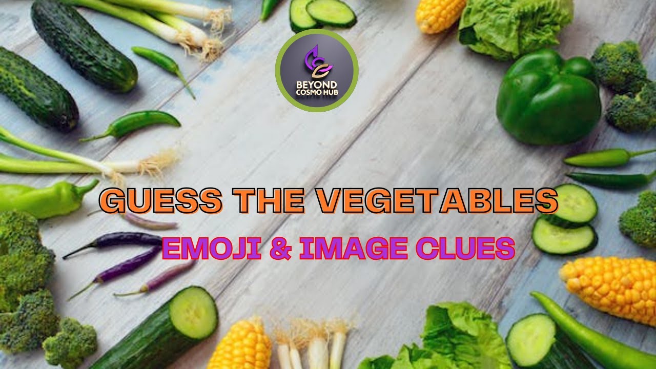 Guess The Vegetables Challenge 01 Emoji Riddles And Image Clues