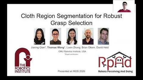 IROS 2020 Cloth Region Segmentation for Robust Grasp Selection