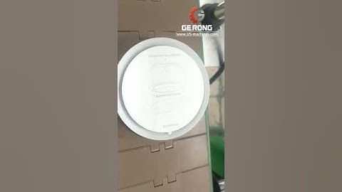 Big bottle cap top flat surface labeling machine automatic cap label applicator