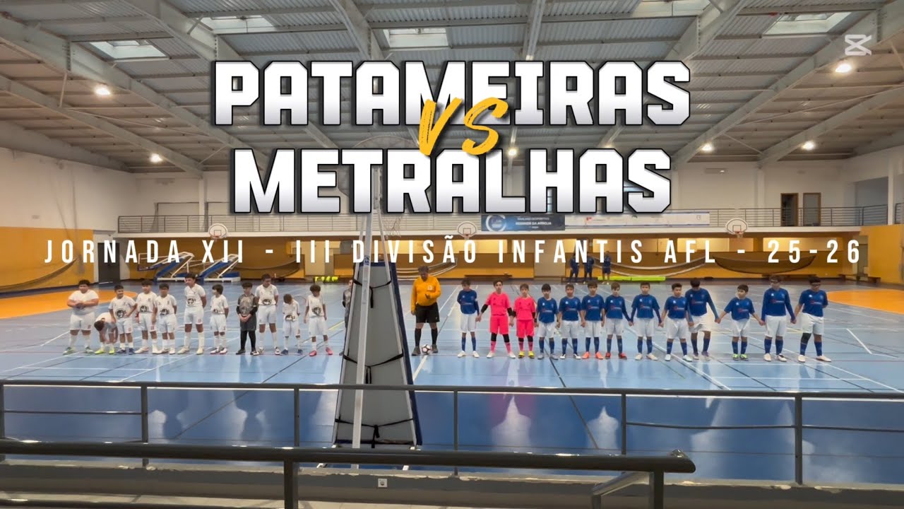 Patameiras vs Metralhas - Jornada XII - III Divisão Infantis AFL - 25-26