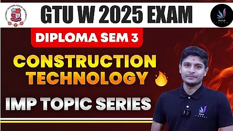 CT IMP | Construction Technology GTU IMP | Amrut Classes | GTU Winter 2025 Exam