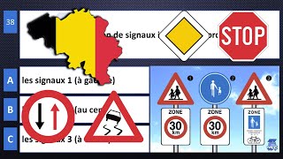 2024 permis de conduire théorique Belgique ✅ 50 Questions - examen code de la route test 5