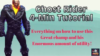 GHOST RIDER 4-Minute Tutorial! Learn how to use him amazing utility and top shelf sustainability!