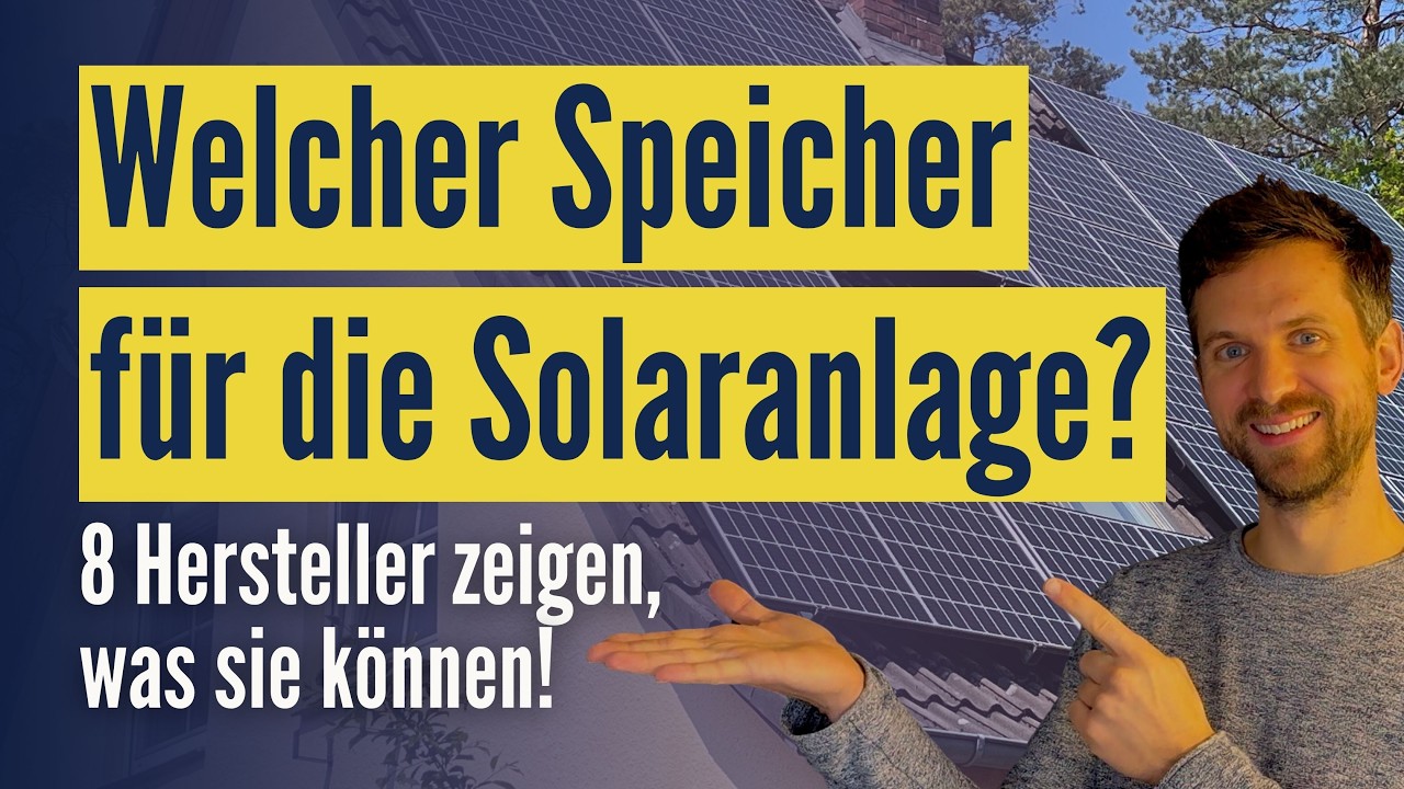 8 Speichersysteme für Photovoltaik – SolarSolution 2024 – auf YouTube ansehen