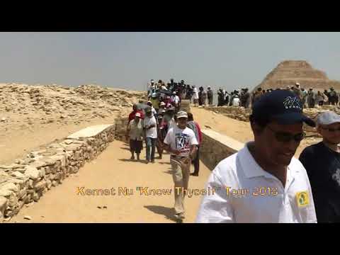 Still frame from the recording: ASHRA KWESI - AFRIKAN BUILDERS OF THE PYRAMIDS AND THEIR GATEWAY TO THE COSMOS