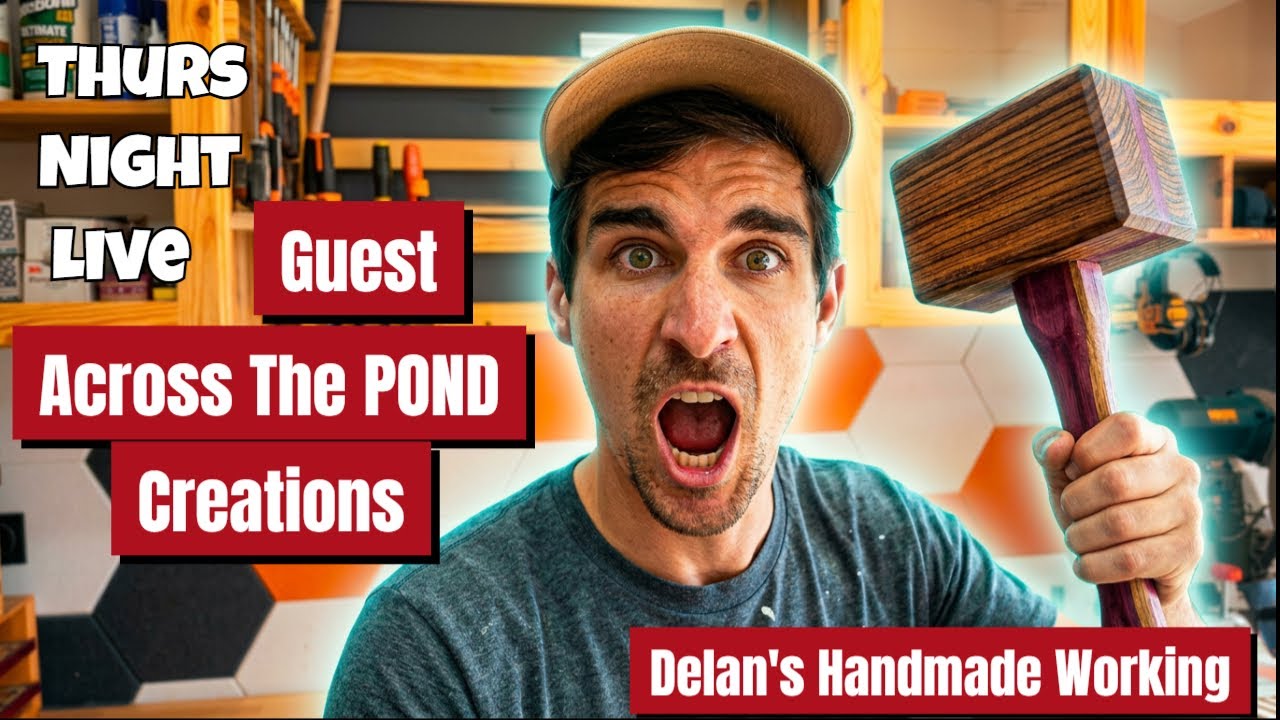 Thursday Night Live With GUEST , Across The Pond Creations #woodworking #diy #woodworkingtips