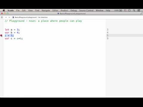 Swift Constants & Variables