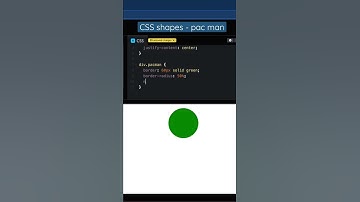 CSS shapes- PAC man #css3 #webdev #shorts #js