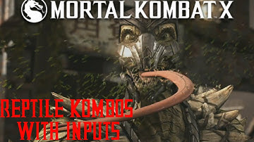 Mortal Kombat X | Reptile Basic Kombos #2 | Run Cancel & Corner Tech