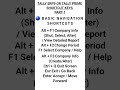 🔵BASIC NAVIGATION SHORTCUTS KEYS TALLY PRIME OR TALLY ERP9#TALLY_PRIME #TALLY_ERP9 #KEYS #GST PART-1