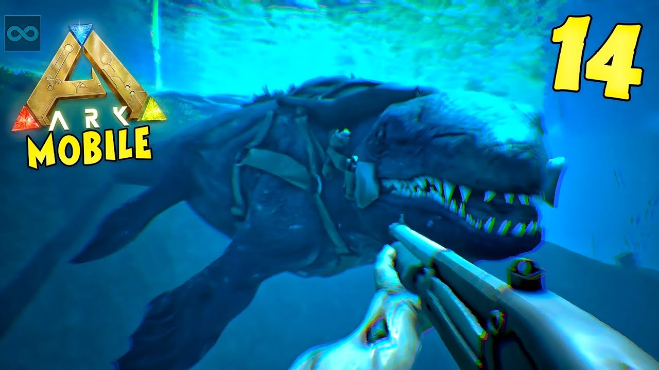 Taming A Giant Mosasaurus 😮| Ark Ultimate Mobile Edition Gameplay ...