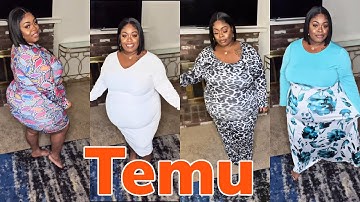 TEMU 🌺Plus Size Haul 3x-4x Curvy Try On Haul Super Cute 🥰 & Affordable Clothing Haul