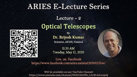 ARIES E-Lecture Series, Lecture-2, By Dr. Brijesh Kumar.