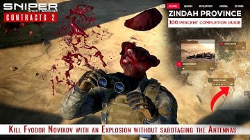 Kill Fyodor Novikov with an Explosion without sabotaging the Antennas | Sniper Ghost Warrior 2