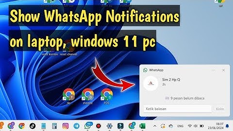How to Enable WhatsApp Desktop Notifications On Windows 11
