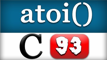 atoi Function in C Programming Language Video Tutorial