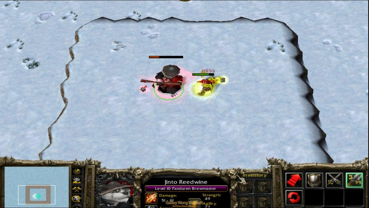 (Comment Request) 1 Pandaren Brewmaster (Player) vs 1 Paladin (Lv10 With Skills) 1080p