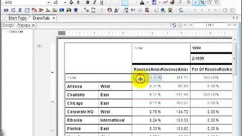 87 Crystal ReportsXI  The Cross Tab Report    Cross Tab Limitations