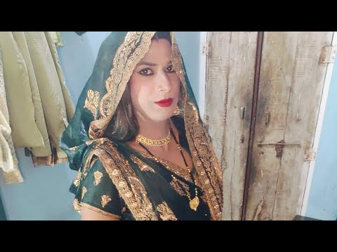 Crossdressers khana chaiye kaise banti h dressing me , boy wear saree #male2female 