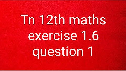 Tn 12th maths exercise 1.6 question 1/test for consistency and if possible solve the following
