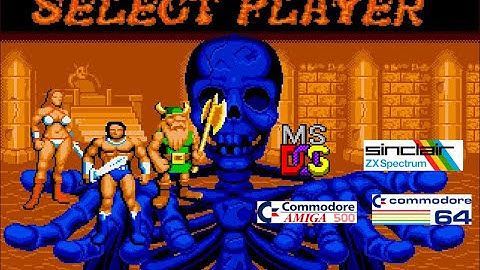 Golden Axe COMPARE Coin Op vs Amiga, vs ZX Spectrum vs C64 vs MSDos CGA vs MSDos EGA vs MSDos VGA