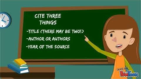 How to verbally cite sources
