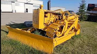 Old Caterpiller D2 dozer and old kenworth truck whitecourt alberta 