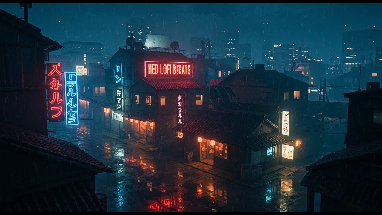 LoFi Hip Hop | 80s Rainy Tokyo Vibes 📚 | Chill • Study • Sleep | Lofi ...