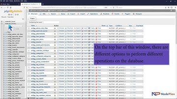 How to export a database table via phpMyAdmin in cPanel with NodePlex