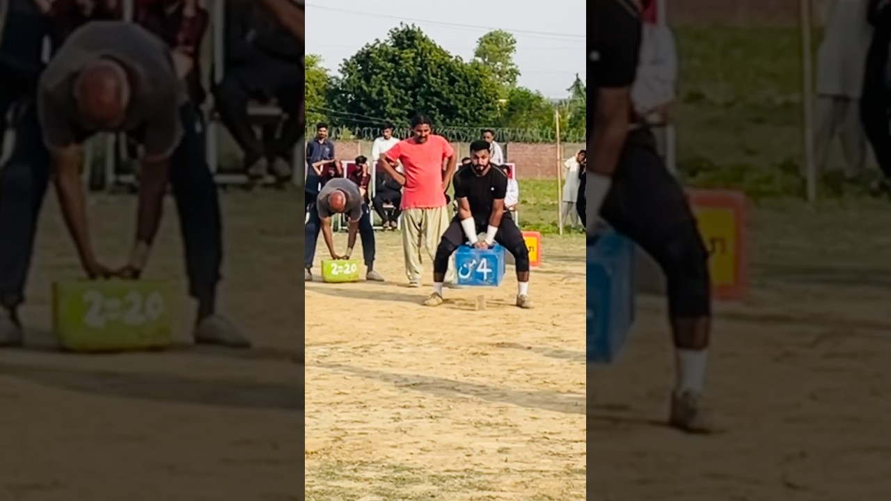 Akhara bugdar (stone lifting) sports 