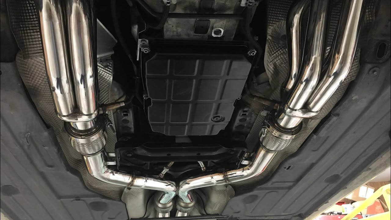 e55-cold-start-long-tube-headers-high-flow-cats-stock-resonator-and