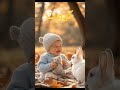 ضحك الطفل و الأرنب جميل جدا كيوت روعه The Child S Laughter And The Rabbit Are Very Beautiful Cute 