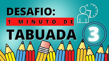 DESAFIO 1 MINUTO DE TABUADA 3 #SHORT