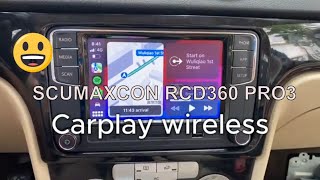 Wireless Joy: SCUMAXCON RCD360 PRO3 Wireless Android Auto and CarPlay Wireless Joy: SCUMAXCON RCD360 PRO3 Wireless Android Auto and CarPlay