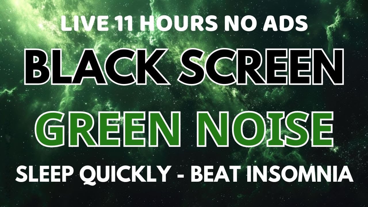 Sleep Quickly With Green Noise Sounds - Black Screen | ASMR Sound For Beat Insomnia In 11 Hours Sleep Quickly With Green Noise Sounds - Black Screen | ASMR Sound For Beat Insomnia In 11 Hours