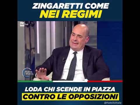 Giorgia Meloni: Zingaretti loda sardine perchè contro opposizioni. Come nei peggiori regimi