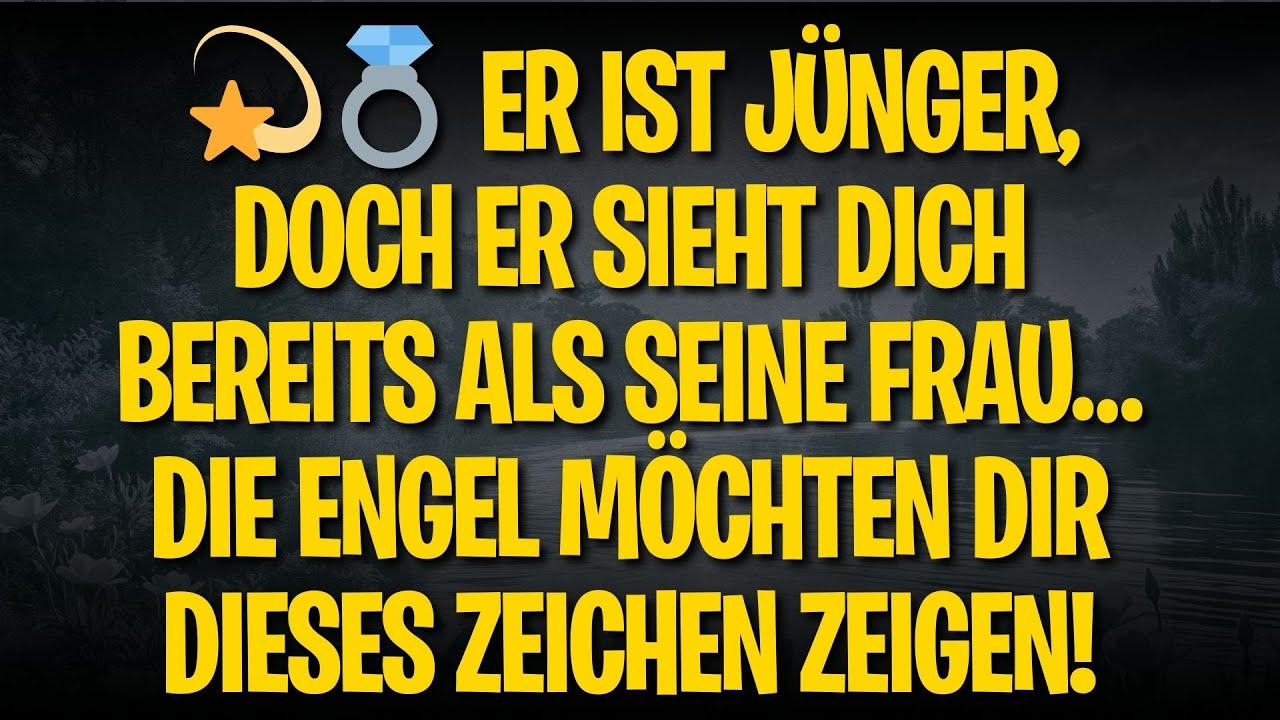 💫💍 ER IST JÜNGER, DOCH ER SIEHT DICH BEREITS ALS SEINE FRAU… DIE ENGEL MÖCHTEN DIR DIESES ZEICHEN...