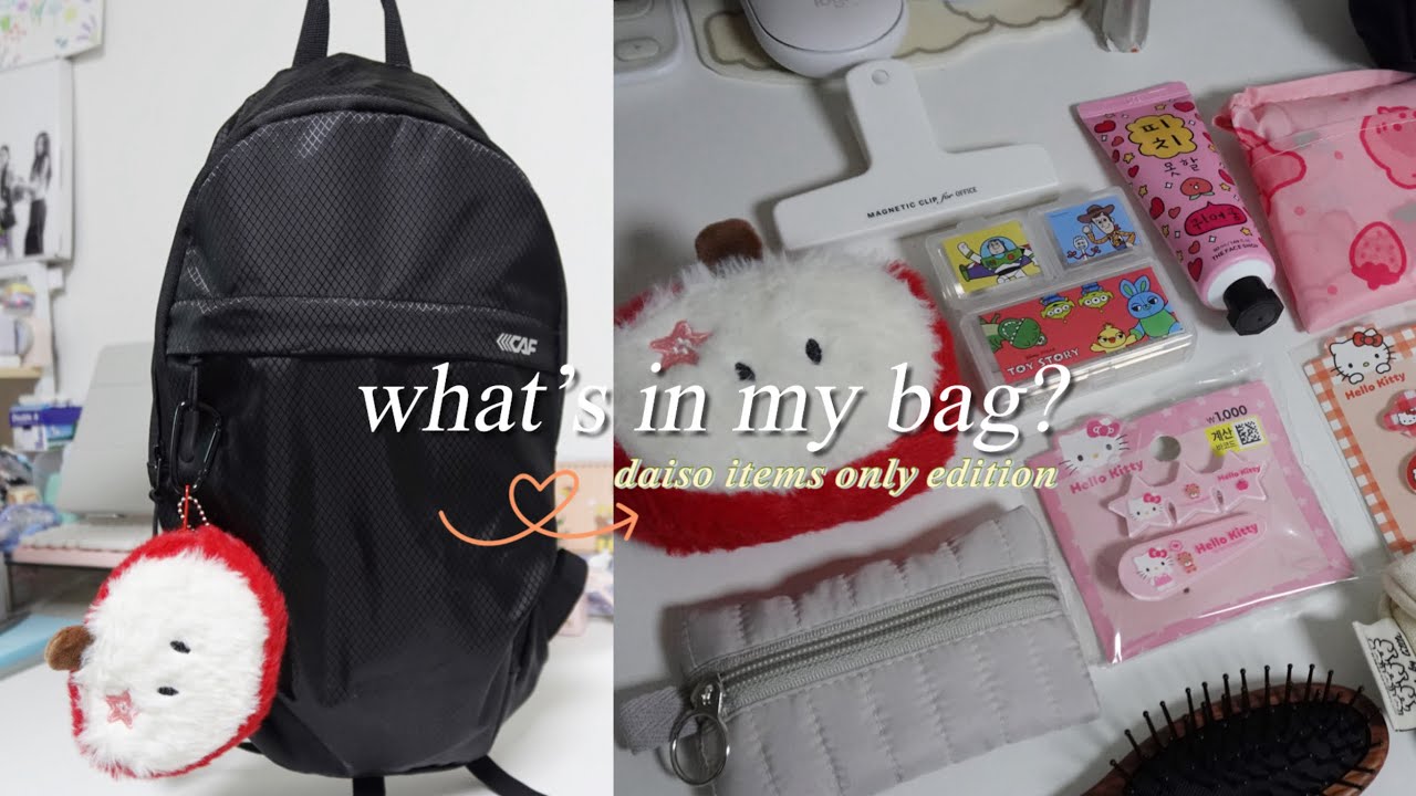 Minimalist Bag Tour  2026 🎒✨ | All Daiso Everything l 