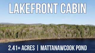 SOLD | Tiny Log Cabin on Mattanawcook Lake | Maine Real Estate