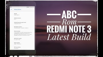 ABC ROM Most Stable Oreo 8.1 Redmi Note 3