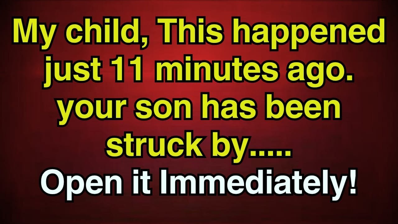 🚨Архангел Михаил говорит: «Это произошло всего 11 минут назад. Вашего сына поразило...»
