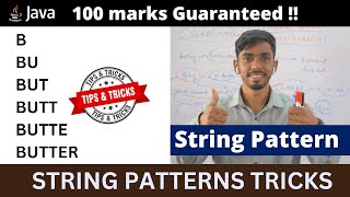 Accept a string and print pattern | ICSE computer | looping in Java  ICSE Patterns in java